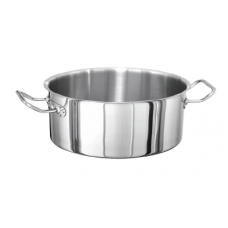Cylindrical Stew Pot Shallow With Lid